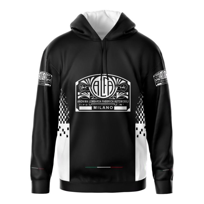 Alfa Romeo Sublimation Long Sleeve Hoodie Sweatshirt Blouse Racing Retro Classic