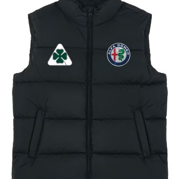 Alfa Romeo Men's Black Gilet, Sleeveless Vest Racing, Motorsport Graphic Design 2