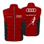 Auto Car Red Gilet, Sleeveless Vest Racing, Motorsport Graphic German Automotive 001