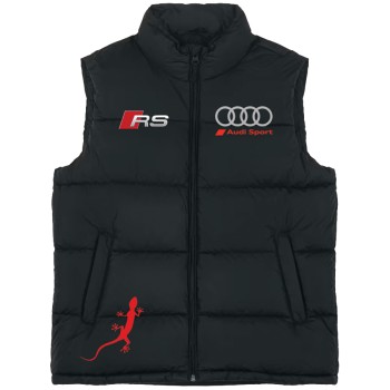 Auto Car Black Gilet, Sleeveless Vest Racing, Motorsport Graphic German Automotive 006