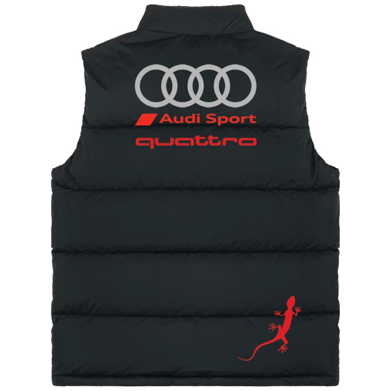Auto Car Black Gilet, Sleeveless Vest Racing, Motorsport Graphic German Automotive 006