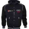 Auto Sport RS7 Fleece Jacket With Hood Embroidered Logos Racing Sweatshirt Fleece Top