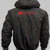 Auto Quattro Car Outer Jacket With Removable Hood Embroidered Logos Racing Driver Apparel