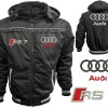 Auto RS7 Car Outer Jacket With Removable Hood Embroidered Logos Racing Driver Apparel