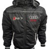 Auto RS7 Car Outer Jacket With Removable Hood Embroidered Logos Racing Driver Apparel