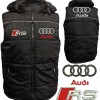 Auto RS Car Gilet, Sleeveless Vest With Hood Racing, Motorsport, Embroidered Logos 004