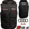Auto RS4 Car Gilet, Sleeveless Vest With Hood Racing, Motorsport, Embroidered Logos 006