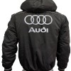 Auto RS7 Car Outer Jacket With Removable Hood Embroidered Logos Racing Driver Apparel