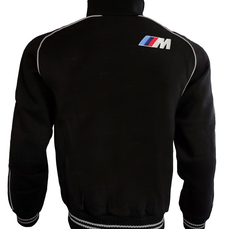 German //M Auto Car Fleece Jacket Embroidered Logos Racing Sweatshirt