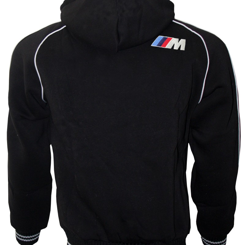 German //Mpower Auto Car Fleece Jacket With Hood Embroidered Logos Racing Sweatshirt