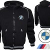 German //Mpower Auto Car Fleece Jacket With Hood Embroidered Logos Racing Sweatshirt