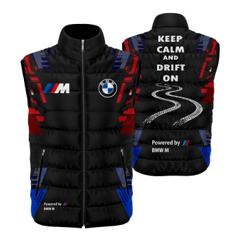 German M power Auto Car Gilet, Sleeveless Vest Racing, Motorsport Graphic Print Design