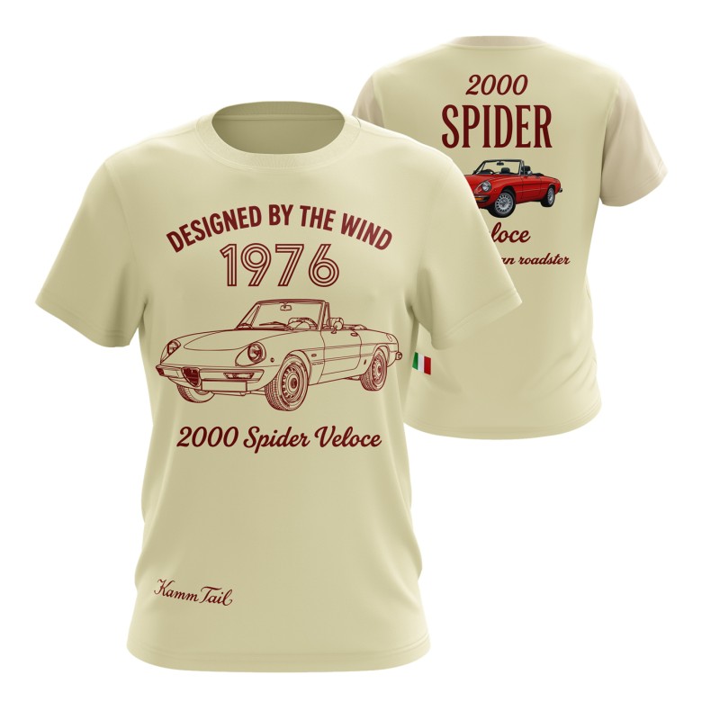 Alfa Romeo 2000 Spider Veloce T-shirt–Italian Car Enthusiast Tee