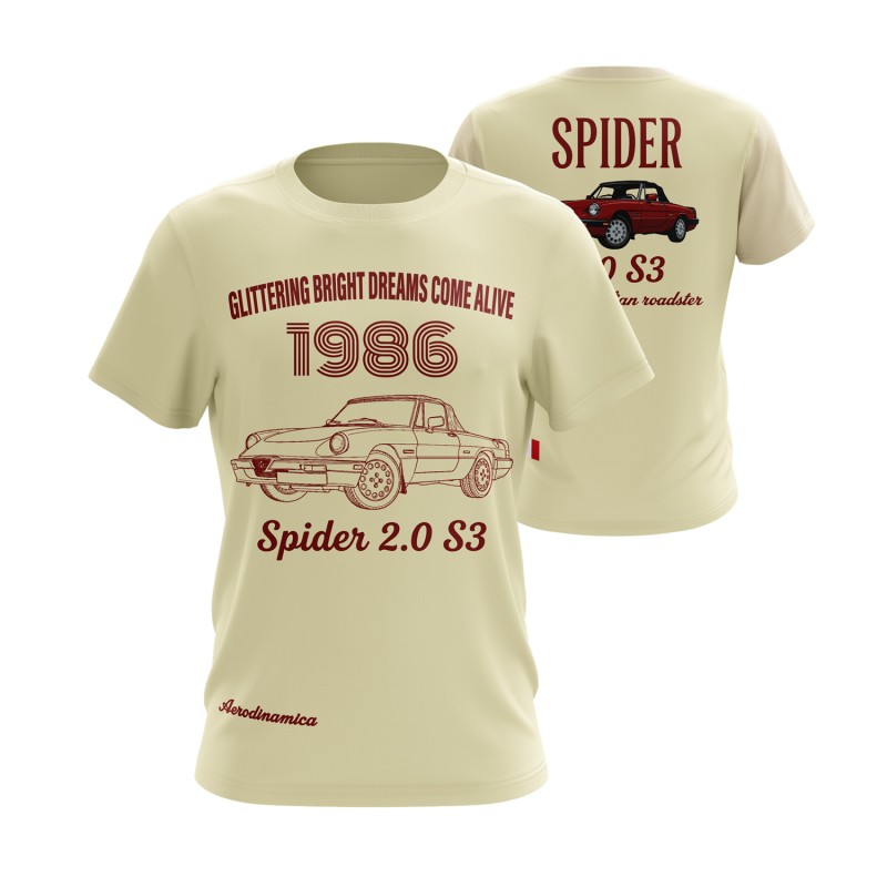 Alfa Romeo Spider 2.0 s3  T-shirt–Italian Car Enthusiast Tee