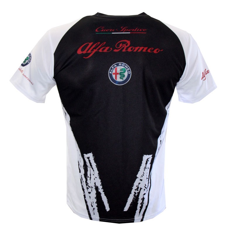Alfa Romeo Graphic Black And White T -Shirt – Italian Car Enthusiast Tee